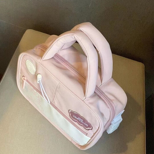 Meikejie hellokitty co-branded Hello Kitty cosmetic bag Sanrio cute handbag large capacity portable storage bag for women Hello Kitty toiletry bag (waterproof) original version (collection + follow for priority delivery)