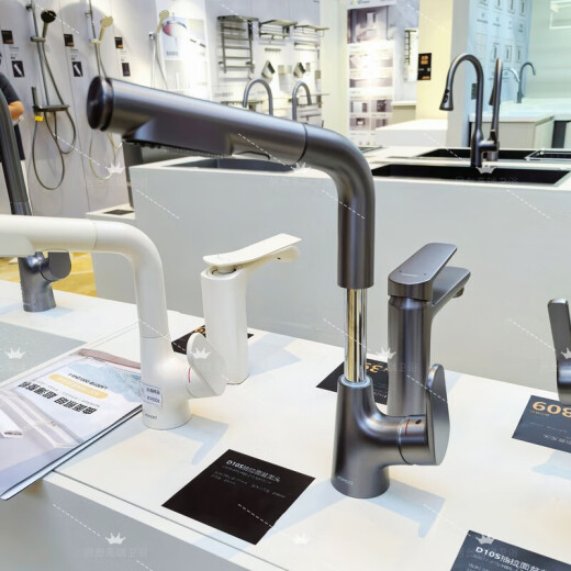 JOMOO's Bucal Lave Buting Tiring Basin Faucet 3294 Conveniente Lavado de agua Doble Splash Faucet Juego de cisne 32694-590/HBS-Z elevación + tirar