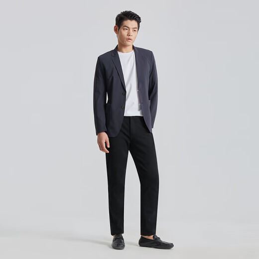 利郎薄款弹力西服男外套春夏25修身凉感男士单西 藏青 XL175/88A 