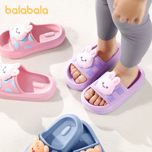 Balabala Kinderschuhen Jungen Mädchen Cartoon Eltern-Kind-Jungen Innen Badezimmer Baden Nicht-Schlupfsandalen Sommerbaby im Freien
