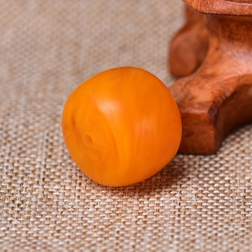 Xuecong natural old beeswax single beads loose beads 2.0m single barrel beads piers Rudraksha literary toy accessories bracelet with beads old beeswax piers 18*14mm single