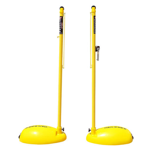 Badminton net post standard indoor and outdoor mobile badminton post portable badminton net frame ABS net post ABS badminton post 70kg pair (with standard net