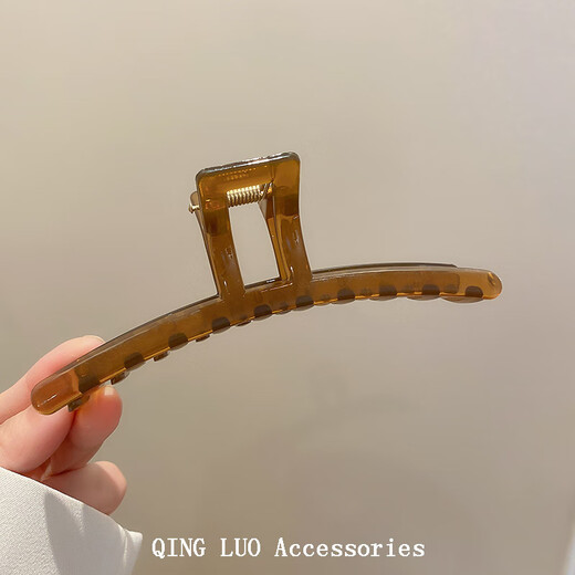 SAHANE Zuoyu 13CM hair clip women's shark clip large hair volume high-end hair clip headwear hair clip back of the head hair catcher 13CM