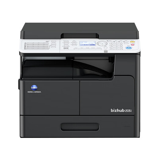 柯尼卡美能达 KONICAMINOLTAbizhub205i\/215i\/225i a3打印机复印一体机黑白复合机网络扫描（6180en升级 支持彩色扫描） 225i主机+输稿器+工作底柜