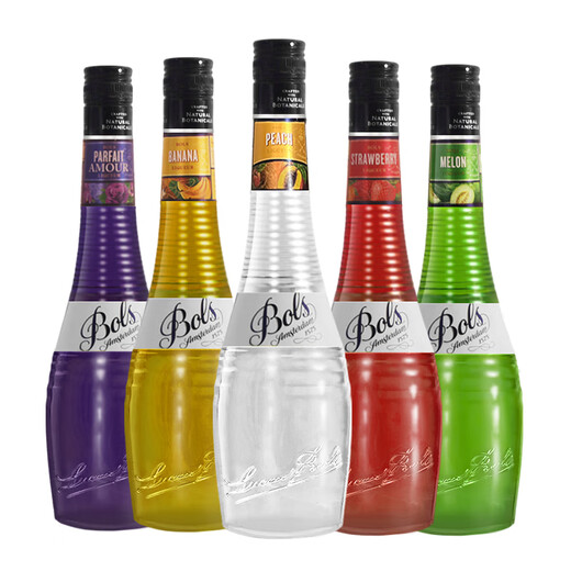 Bosli Liquor imported from the Netherlands 700ml of bartender base wine pre-mixed wine Pre-mixed wine Pre-made wine and baking auxiliary cooking wine Fruit wine Boss violet - honeydew melon - strawberry - peach - banana