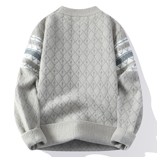 
Dragon peach soft glutinous mink sweater for men in autumn and winter thickened plush half turtleneck base knit sweater for men keep warm 9905 white about 120-135 Jin [Jin equals 0.5 kg] can be worn XL