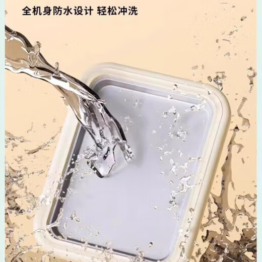 RASW德国炒酸奶机家用小型免插电炒冰机盘不锈钢diy自制冰淇淋机儿童迷你冰淇淋冷冻大型沙冰机制冰盘 奶白色【加大号速冻款】+食品级双冰铲