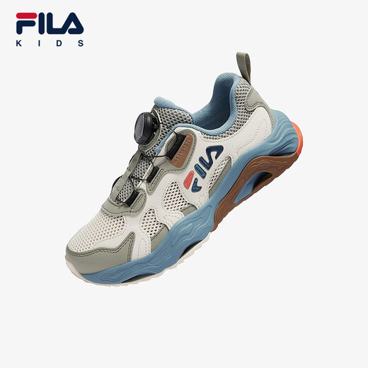 FILA Fila Children's Shoes Children's Comprehensive Training Shoes 2025 Summer New Sports Shoes for Men and Girls Middle and Large Children Outdoor Shoes Jet White/Church Stone Green-JA 38 Inner Length 24.0cm