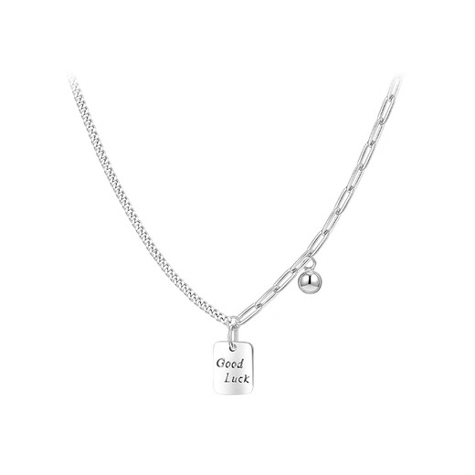 Xiangnan 999 sterling silver luck necklace 2025 new hot style light luxury niche design birthday gift high-end clavicle chain 999 silver luck necklace