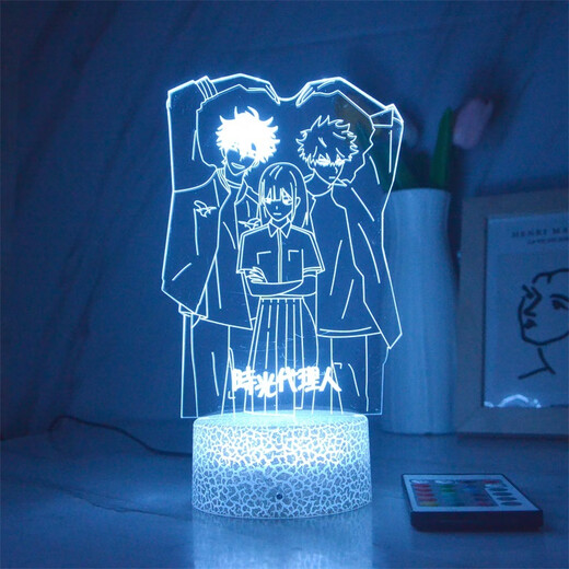 Kartengeschichte Zeit Agent Peripherales Nachtlicht Cheng Hou Luguang 3d Glühen Ins Stil Atmosphäre Light Desktop Orament Gift Cracked Fernbedienung 16 Farbe USB -Sockel und Batteriemodell 3894