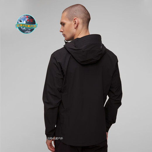 始祖鸟（ARC'TERYX）Arcteryx Gamma Lightweight 户外防风薄软壳外套男款9196 黑色连帽-Black M