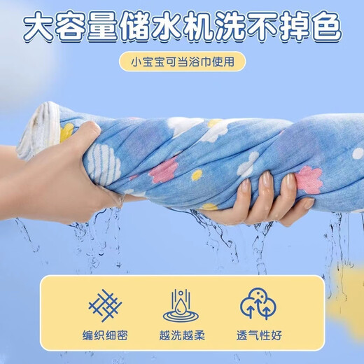 Cotton six-layer gauze thickened towel quilt four-season machine washable blanket pure cotton children's baby nap air-conditioning blanket Caiyun-Lan 90*100CM six-layer cotton gauze
