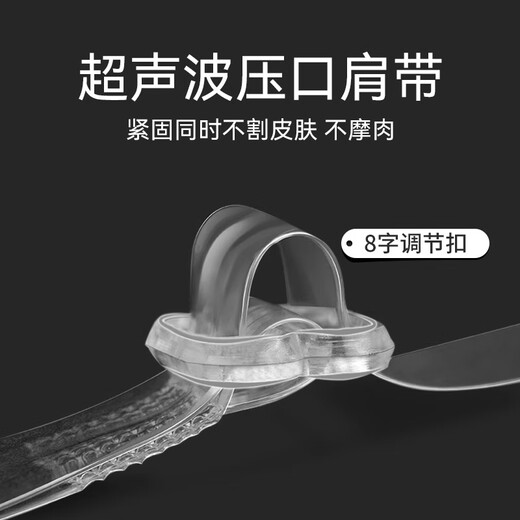 Cat Man (MiiOW) transparent matte bra strap non-slip, traceless sexy one-length collar underwear accessories 2024 new 5 pairs 1.5cm