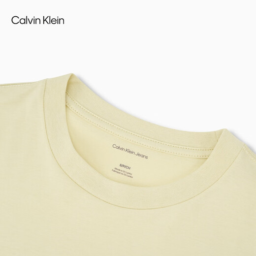 
Calvin KleinJeans 25 Spring and Summer New Women's Leisure Commuter ck Jelly Glue Print Pure Cotton Short Sleeve Knitted T-Shirt 47B835G