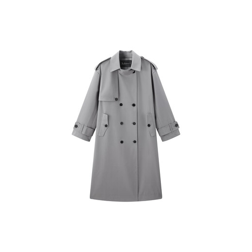 Peacebird [même style dans le centre commercial] Vêtements féminins 2025 Spring Nouveau Silhouette Windbreaker Silhouette A1Bef1396 Gray M 160