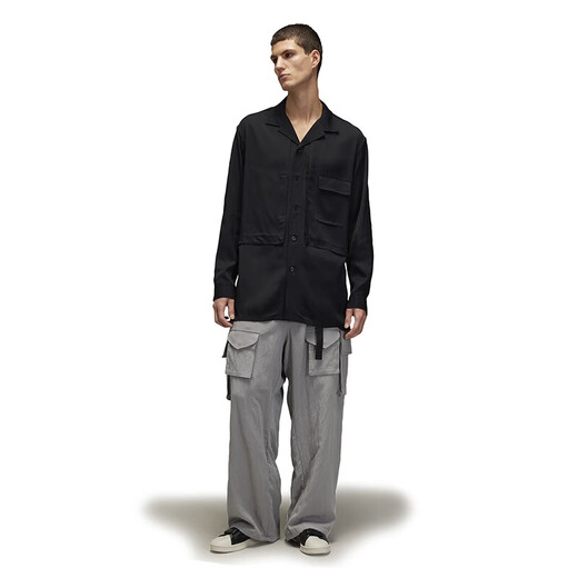 Y-3 [coole Saison] 2025 Neues Herrenhemd mittelgroßer Casual Top 52JD3524 Black M.