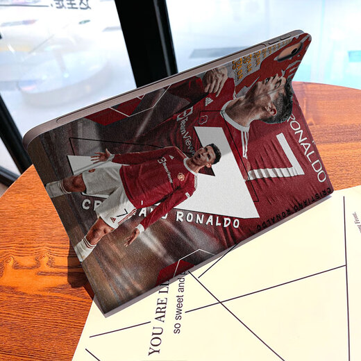 Пекия Ronaldo iPad 10 Защитный корпус Pro2024 11-дюймовый 5 Apple Air6 Flat Panel Mini 7 Shell 4 Mini 3 подходит для 2 3-кратного 201898 года 9-го поколения 2020 Football 2021 Men Aa826 (Book Single Shell + Memdered Film) Ipad 10-е поколение (10.