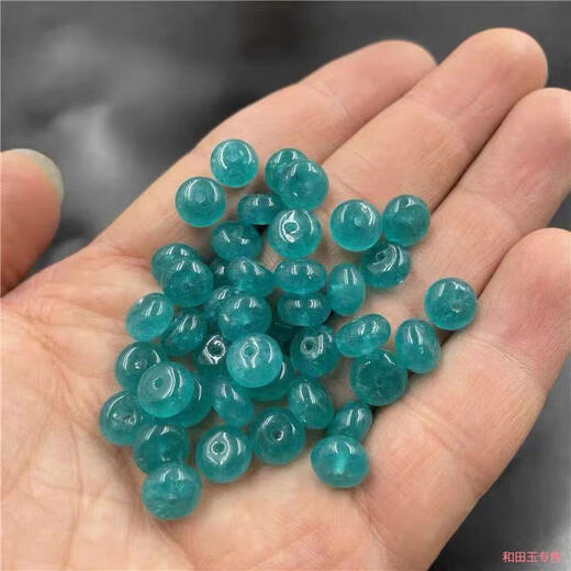 Guanpu Pavilion DIY jewelry accessories blue amazonite color abacus beads drum beads safe buckle bead spacer loose bead accessories accessories 10 pieces