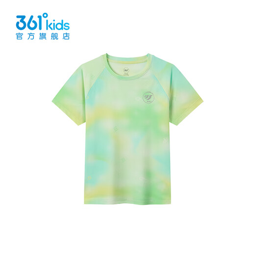 361 Children's clothing boys and girls short-sleeved sweaters new summer one-size-fits-all tops lemon yellow 130