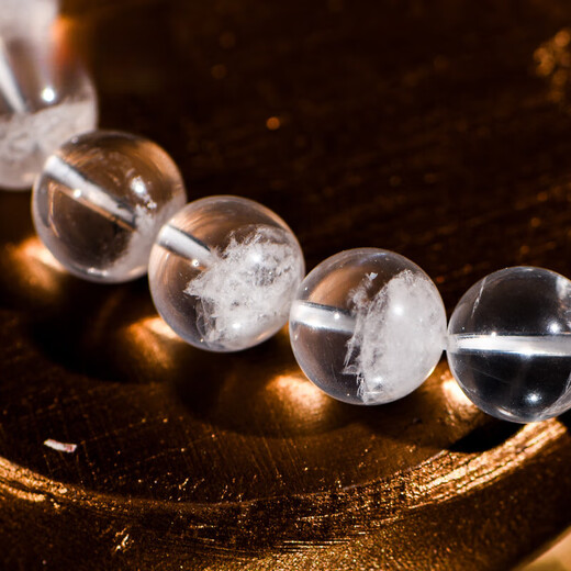 Eternal symbol light luxury brand collection grade natural crystal 7A cream body cornucopia white ghost bracelet women's Valentine's Day gift 8mm white ghost cornucopia