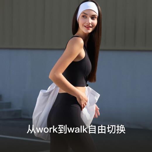 ubras2025新品小慕斯运动短背心文胸一体式外穿女跑步健身瑜伽 黑色 L 80A/80B/80C