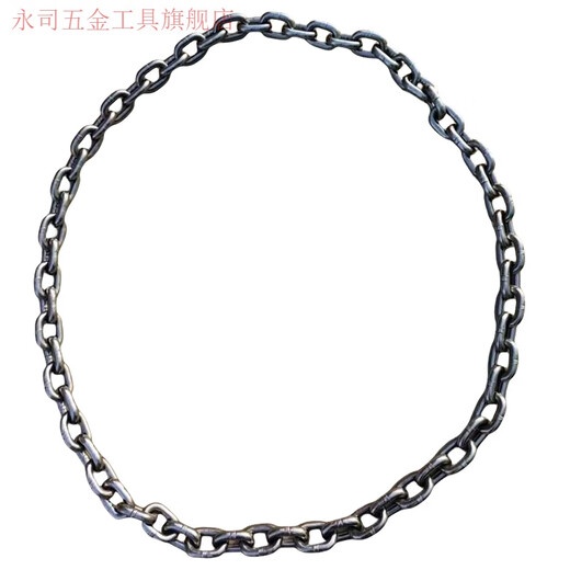 
XMSJ lifting chain ring hoisting chain G80 manganese steel chain connecting circle chain ring hoisting chain 12358 tons sling (lift weight 3 tons) circumference 2 meters straightened 1 meter