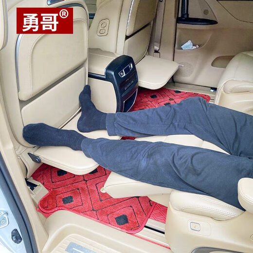 适用于别克GL8ES 653 艾维亚改装脚托 前排座椅加装背式托脚踏板 浅灰色ES背式脚托舒适版一对