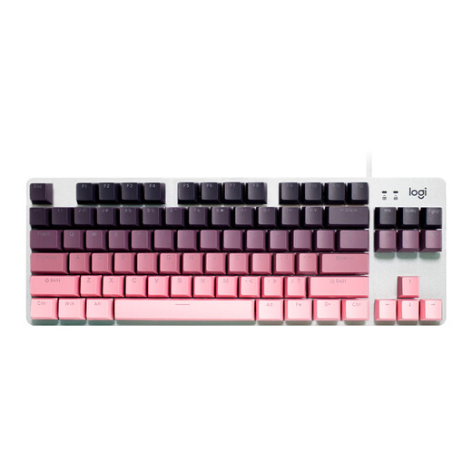 Logitech K835 Teclado mecánico Teclado de juego con cable Axis TTC 84 Teclado de la oficina Bloque de color Teclado Logitech K835 Red Axis - Día y noche Capa de teclado rosa