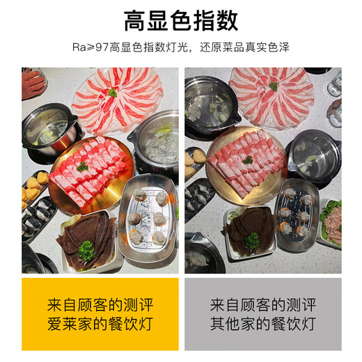 益优亮sikiral火锅店射灯灯泡螺口e27餐饮聚光P20高显2700K餐厅led射灯 5W2700K高显Ra9738