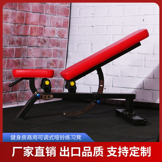 何健弓家具店 亿迈商用可调节哑铃凳卧推凳训练凳健身椅卧推 EM1049可调式哑铃练习凳 商用品