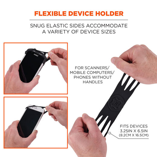 ERGODYNE Large Mobile Phone Scanner Armband 360 Rotation Detachable Elastic Comfortable Lightweight