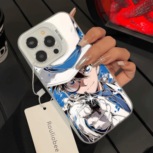 
Nanfeng Lin's new monster thief Kid mobile phone case suitable for Redmi turbo4 hollow laser peripheral fastball detective Conan anti-fall full cover protective case [CY1049 monster thief Kid-Moonlight Silver] IMD color silver Redmi turbo4