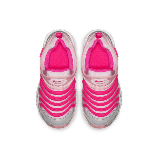
Nike (NIKE) official caterpillar for boys and girls DYNAMO FREE children's easy to put on and take off sneakers CI1187 686 medium soft powder/transparent powder/platinum/metallic silver 28