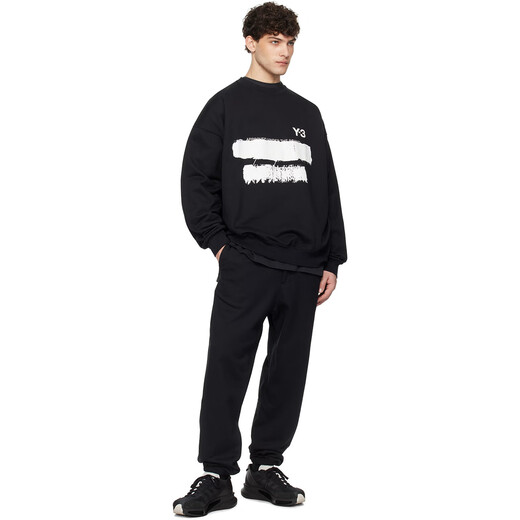 Y-3/Y3 海外直邮 男士潮牌时尚休闲涂鸦LOGO套头圆领卫衣外套 JN4881 黑色 JN4881 L