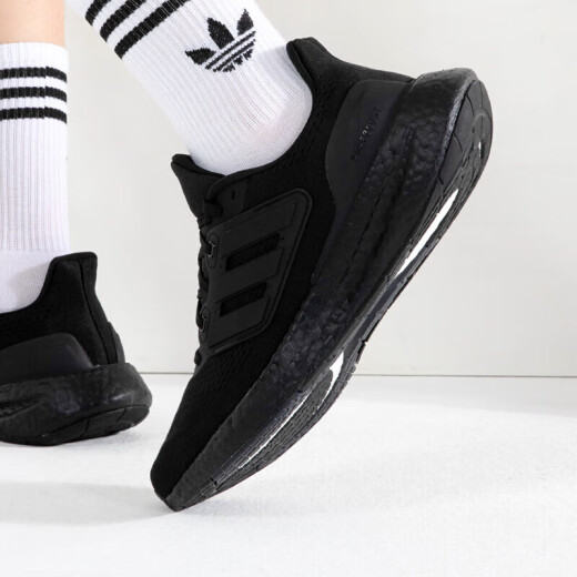 阿迪达斯（adidas）跑步鞋男鞋春季新品Ultraboost 21爆米花网面 IF4840/黑武士/Boost跑鞋 40.5