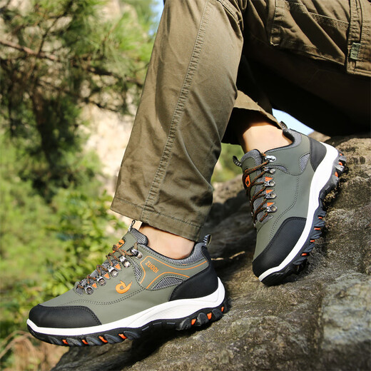 
Zhejiang 2025 spring and autumn color combination front lace-up dad shoes men's low top round toe casual flat heel men's shoes hiking shoes walking shoes 692 black 44