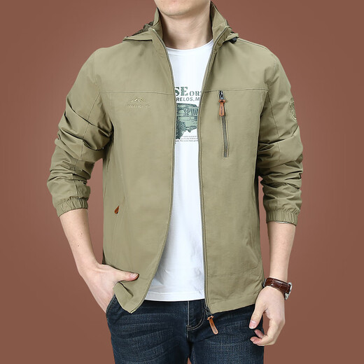 Playboy Charge Coat Men's Men's's's et Automn Men's Outdoor American Windproof Terproproping Wind Vesws Men's Automn Sports Veste Military Green 9898 Plus Fleece Style 2xl