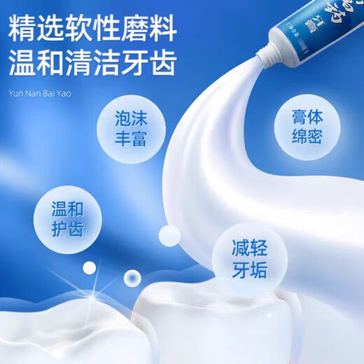 白药护龈牙膏云南白药牙膏口气清新留兰香型215g去黄牙垢减轻牙龈问题 留兰香215克2支
