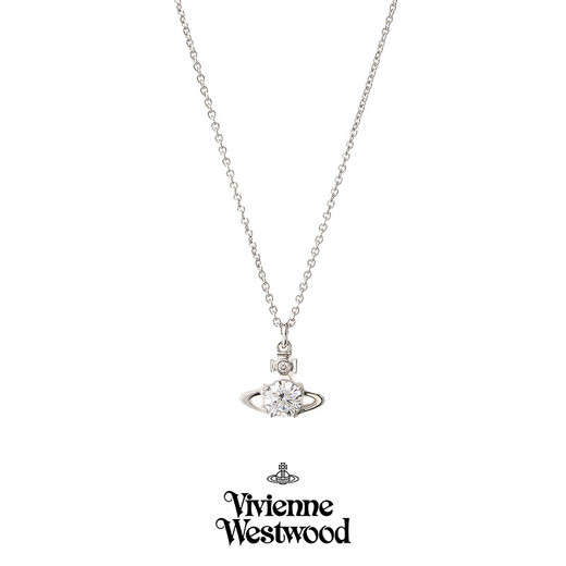 Vivienne Westwood (Vivienne Westwood) Queen Mother of the West genuine necklace for women Saturn crystal pendant clavicle chain simple birthday gift for girlfriend