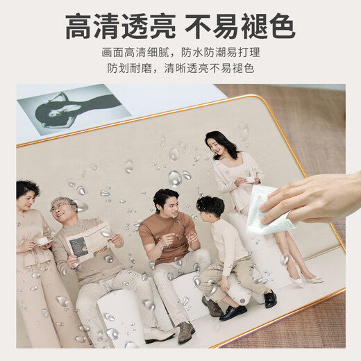 洗照片做全家福相框相片带打印加冲印婚纱照放大挂墙金属摆台定制 洛克钛金金属包边品质精选 56寸(14070cm)挂墙