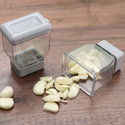 LZJV garlic cutting artifact Korean commercial barbecue restaurant quick manual garlic cutting garlic tool household garlic cutting gray 2 large size