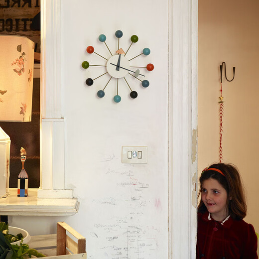OEMG瑞士进口正版 Vitra Wall Clocks George Nelson挂钟 Sunburst Clock 胡桃木色 其他