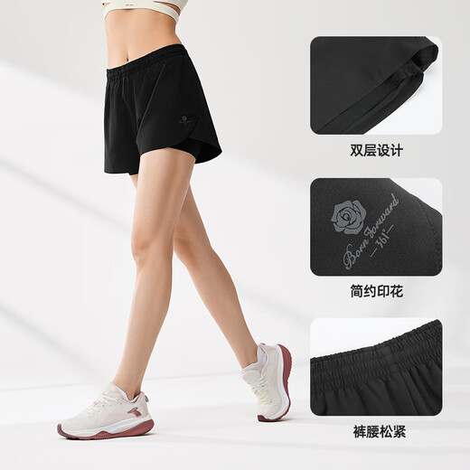 361°运动短裤女春夏季速干跑步训练健身瑜伽宽松透气裤子662524706-2