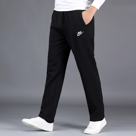 Nike (NIKE) pants men's 25 winter new straight-leg sports pants running training trousers comfortable loose breathable casual pants 100% cotton skin-friendly/hot recommendation/post pictures 5 L 175 weight 130~150Jin Jin is equal to about 0.5 kg