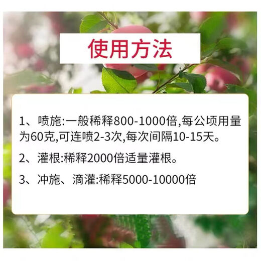 Guoguang Guoguang potassium dihydrogen phosphate genuine agricultural foliar fertilizer flowers special nursery stock fruit tree flower cultivation Runerjia potash fertilizer Guoguang Runerjia 100gx2 bags