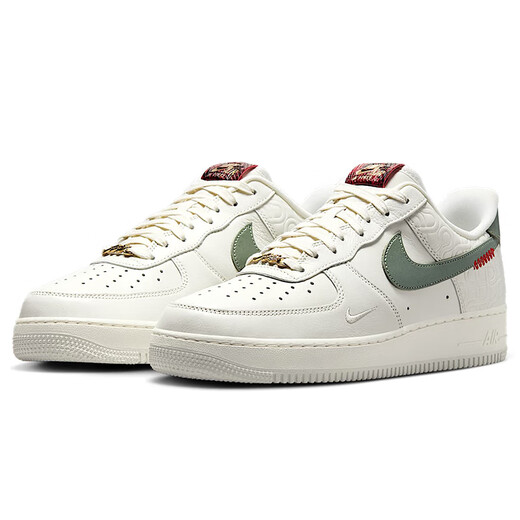 Nike NIKE Men's Air Force One AF1 New Year's Gift Sports Shoes HV5979-130 White Green 42