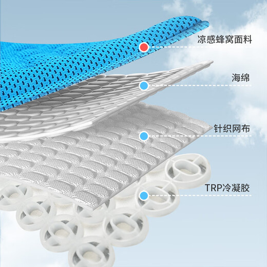 Mingche Zhibao Sommer Sitzkissen-Auto-Sitzkissen-Auto Dual-Purple Cold Atemrecable Cushion Universal Sitz groß grau etwa 47*44 cm-Ice q-Sensing 9923b Single