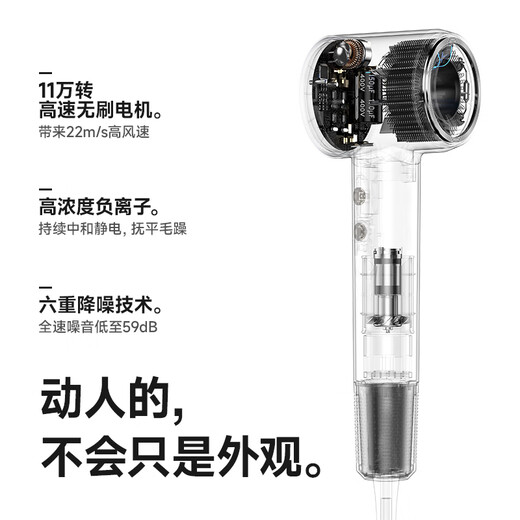 Laifen high-speed hair dryer, quick-drying household hair dryer, negative ion hair dryer, birthday gift, national subsidy, LF03 blue gold gift box