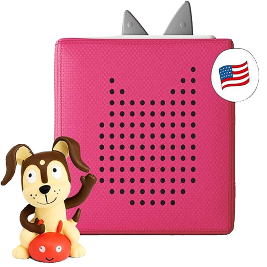 创峻Toniebox美版英文儿歌故事学习机tonies生日礼物儿童早教 在途Pink(含Puppy人偶)