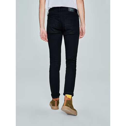 Lee723 Slim Mid-Waist pieds droits Black Men's Jeans Trendy